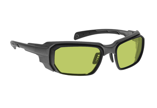 Fiber laser cleaning safety glasses, 1064nm, high visibility.